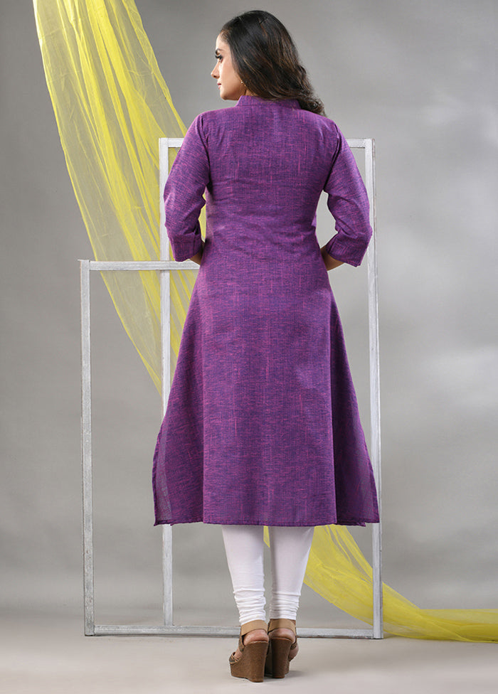Violet Readymade Cotton Kurti - Indian Silk House Agencies
