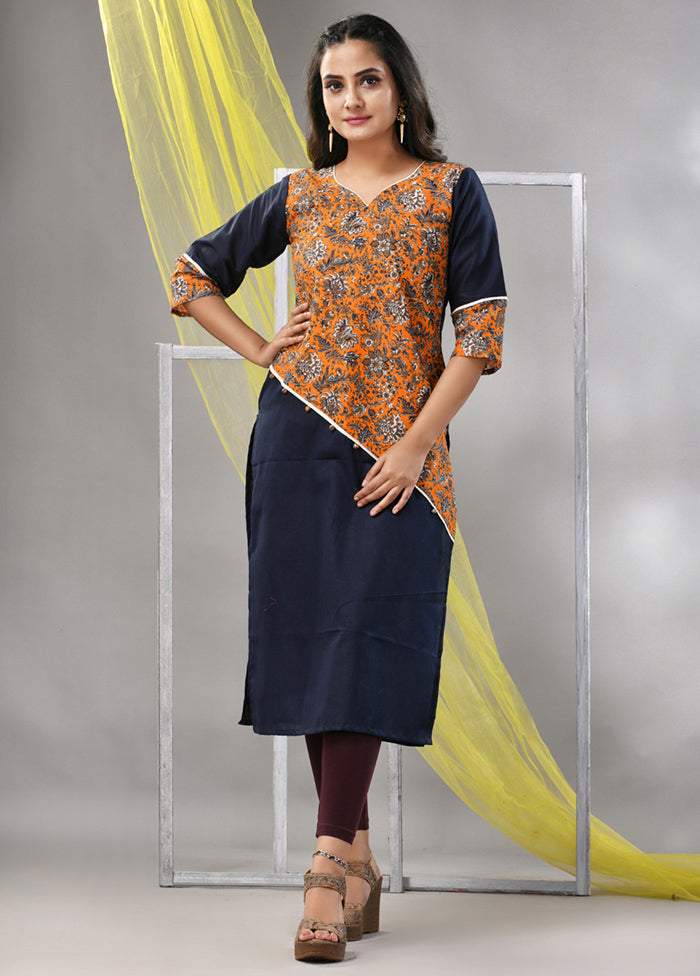 Black Readymade Cotton Kurti