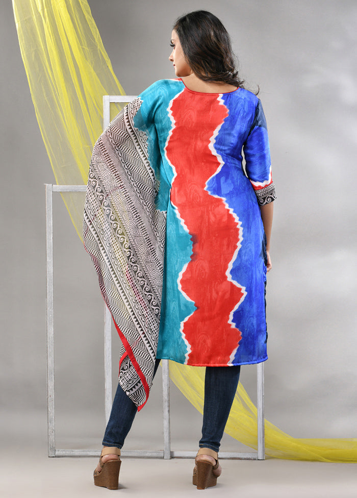 Multicolor Readymade Silk Kurti - Indian Silk House Agencies