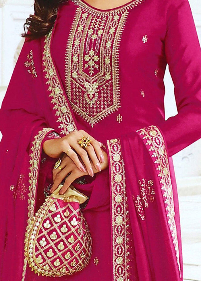 3 Pc Pink Salwar Suit Set With Dupatta VDKSH1110276 - Indian Silk House Agencies