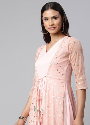 Pink Readymade Silk Woven Kurti VDKSH1403244 - Indian Silk House Agencies