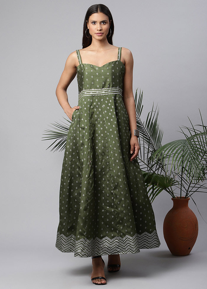 Green Readymade Silk Woven Kurti VDKSH1403268 - Indian Silk House Agencies