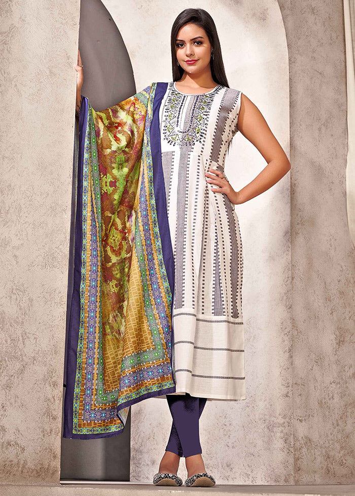 Off White Readymade Silk Woven Kurti VDKSH1403293 - Indian Silk House Agencies