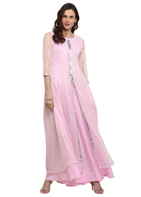 Pink Readymade Printed Kurti VDKSH21503241 - Indian Silk House Agencies