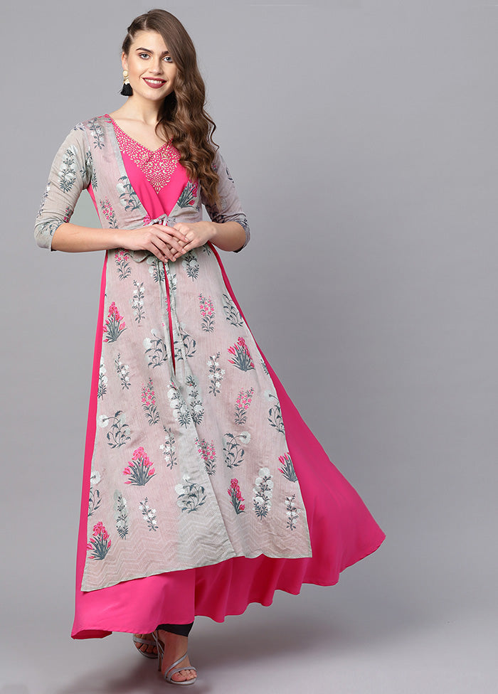 Pink Readymade Printed Kurti VDKSH21503245 - Indian Silk House Agencies