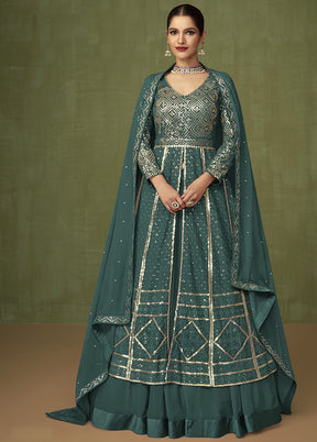 3 Pc Rama Georgette Suit Set With Dupatta VDKSH2103236 - Indian Silk House Agencies