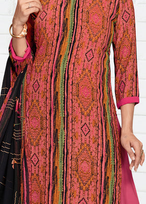 3 Pc Pink Georgette Suit Set With Dupatta VDKSH2103297 - Indian Silk House Agencies