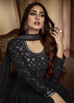 3 Pc Black Georgette Suit Set With Dupatta VDKSH2103304 - Indian Silk House Agencies
