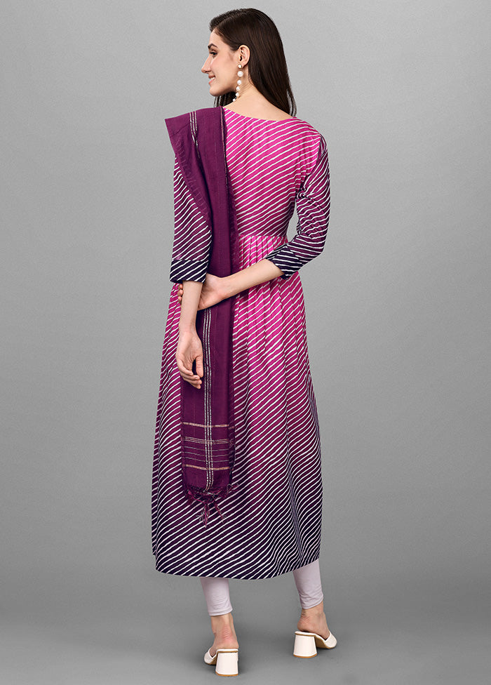 2 Pc Purple Readymade Rayon Kurti Set VDKSH11052052 - Indian Silk House Agencies
