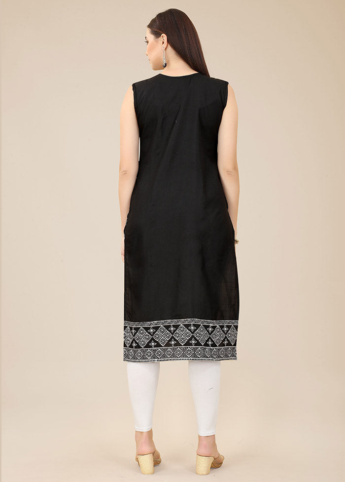 Black Readymade Cotton Kurti VDKSH31052062 - Indian Silk House Agencies
