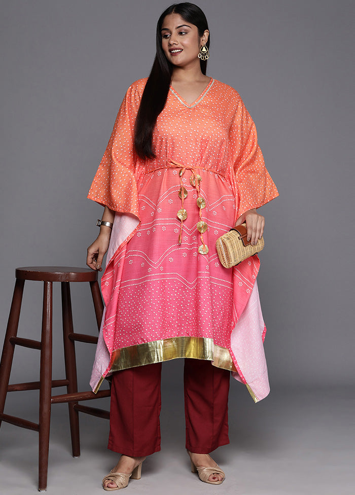 Pink Readymade Cotton Kaftan VDKSH14082083 - Indian Silk House Agencies