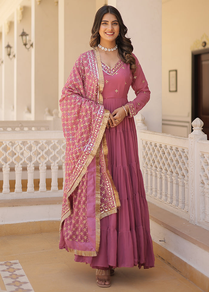 Onion Readymade Georgette Indian Dress - Indian Silk House Agencies