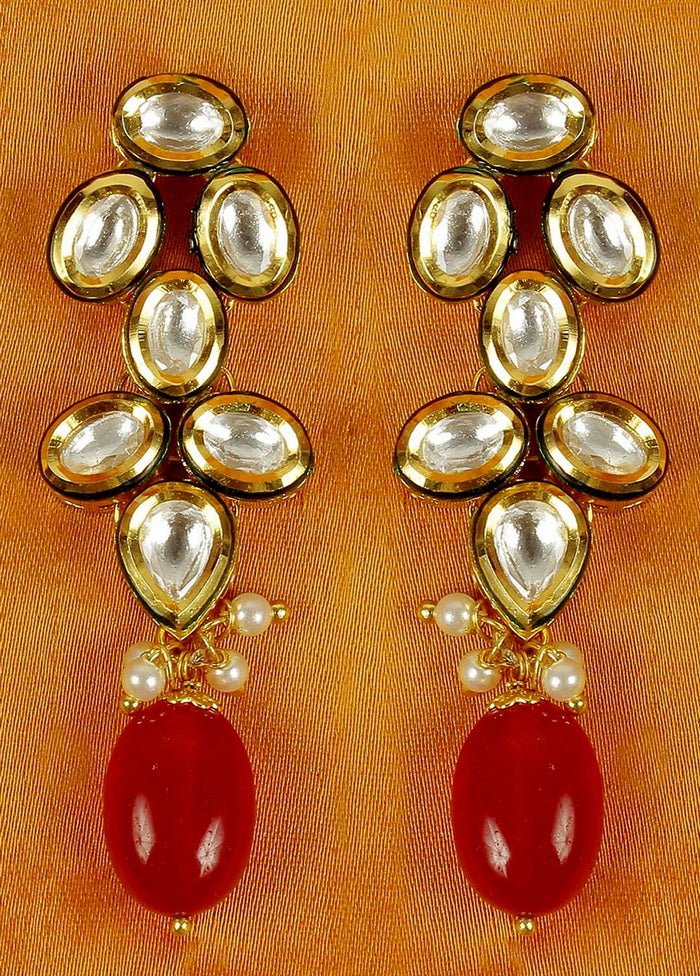 Hand Crafted Base Metal Alloy Gold Plated Kundan Stone Studded Jewellery Sets - Indian Silk House Agencies