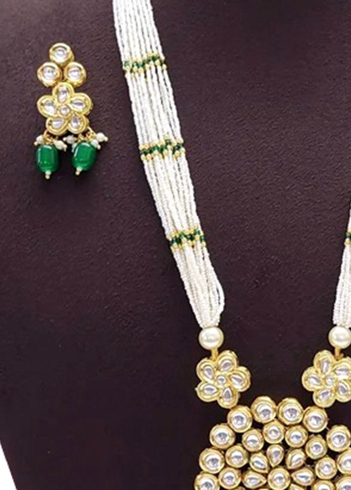 Green Kundan Jewellery Set - Indian Silk House Agencies