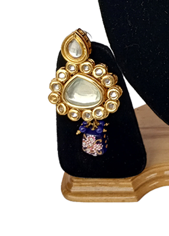 Blue Kundan Jewellery Set With Mangtika - Indian Silk House Agencies