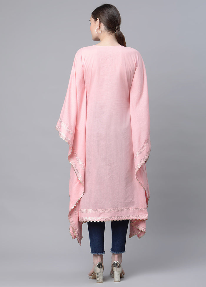 Light Pink Readymade Cotton Printed Kaftan VDKSH210459 - Indian Silk House Agencies