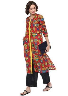 Multicolor Readymade Cotton Kurti