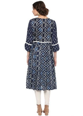 Multicolor Readymade Rayon Kurti