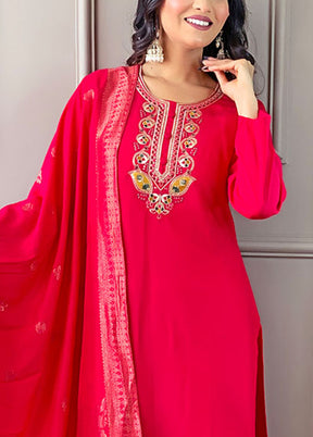 3 Pc Rani Readymade Viscose Suit Set