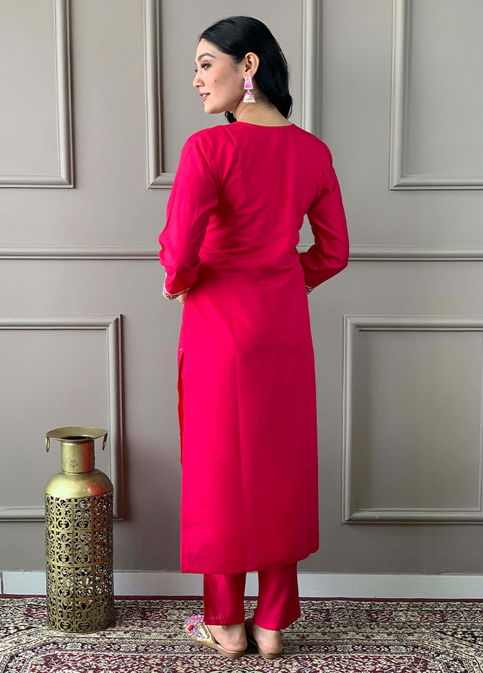 3 Pc Rani Readymade Viscose Suit Set