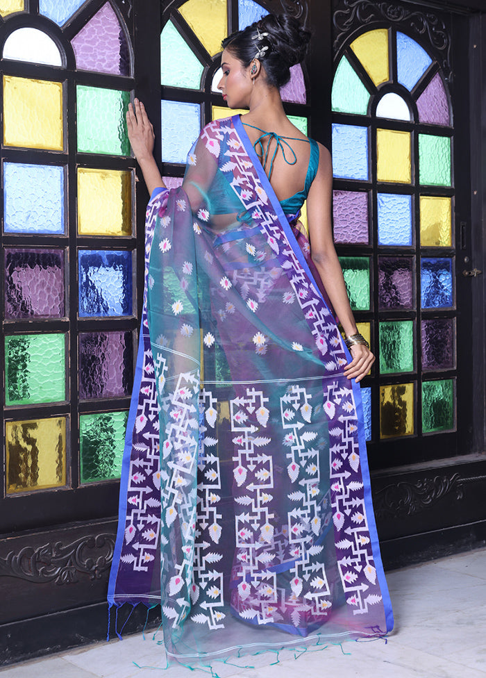 Grey Spun Silk Saree With Blouse Piece