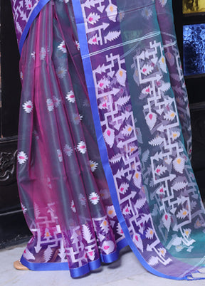 Grey Spun Silk Saree With Blouse Piece