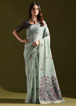 Firoza Pure Cotton Saree With Blouse Piece