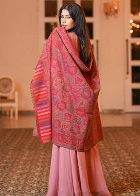 Pink Fine Wool Shawl