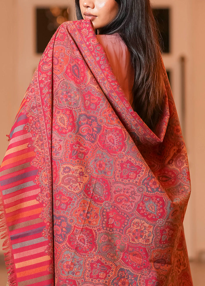 Pink Fine Wool Shawl