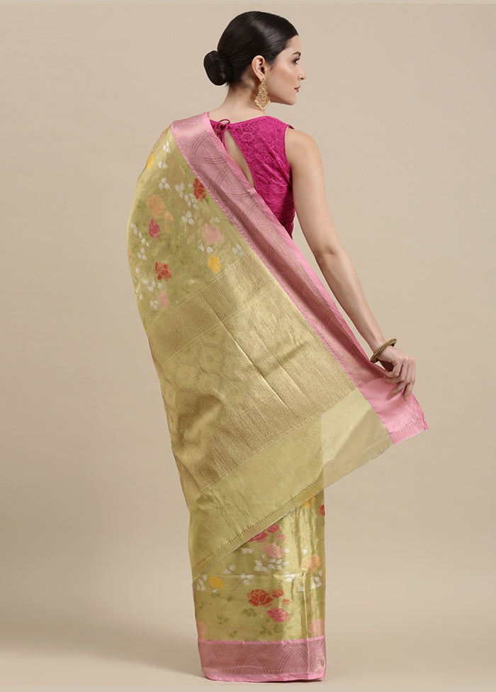 Gold Silk Saree With Blouse Piece