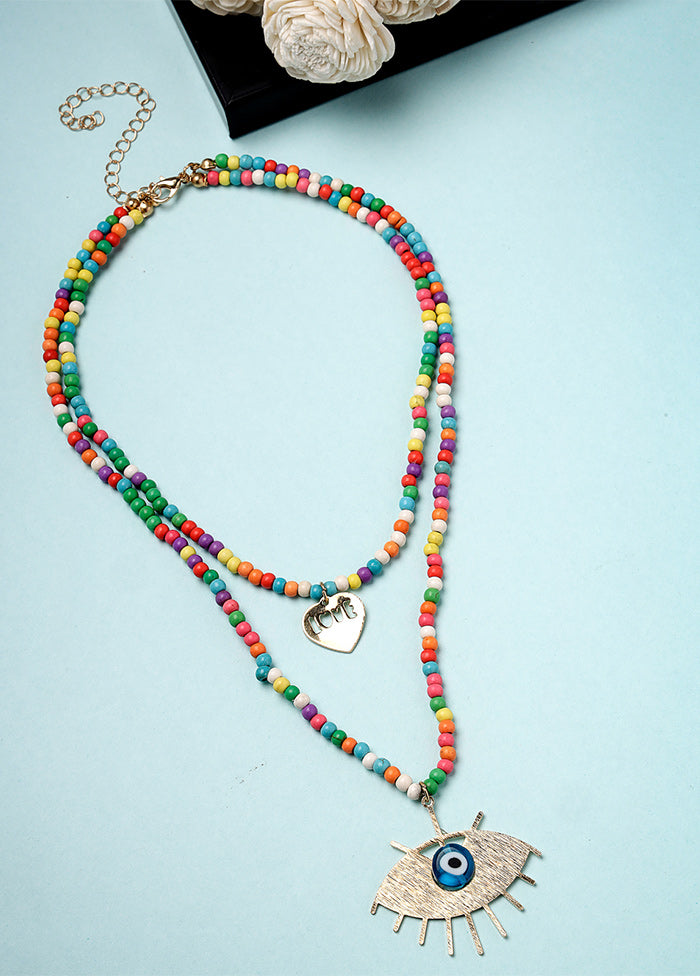 Multicolor Alloy Glossy Necklace