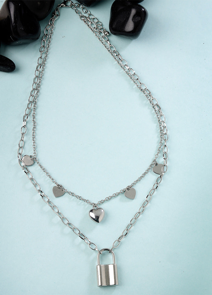 Silver Alloy Glossy Necklace