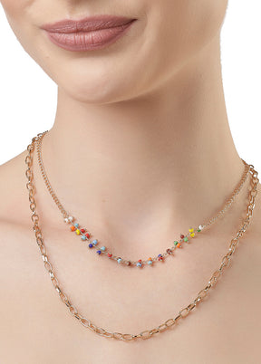 Multicolor Alloy Glossy Necklace