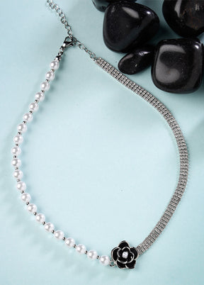 Silver Alloy Glossy Necklace