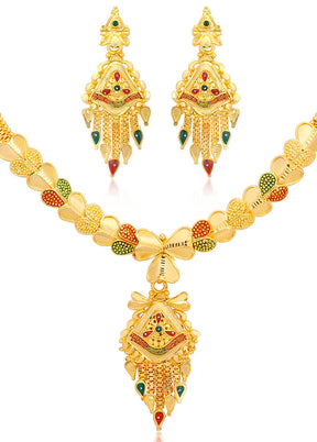 Multicolor Zinc Glossy Jewellery Set