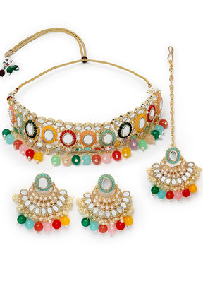 Multicolor Alloy Glossy Jewellery Set