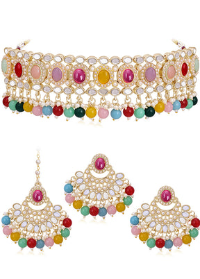 Multicolor Alloy Glossy Jewellery Set