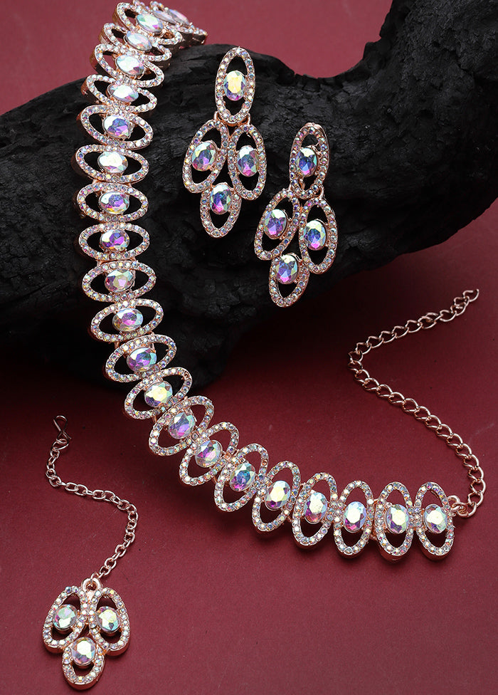 Multicolor Alloy Glossy Jewellery Set