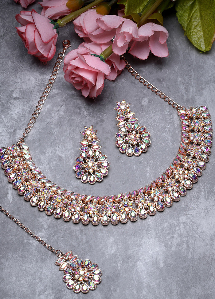 Multicolor Alloy Glossy Jewellery Set