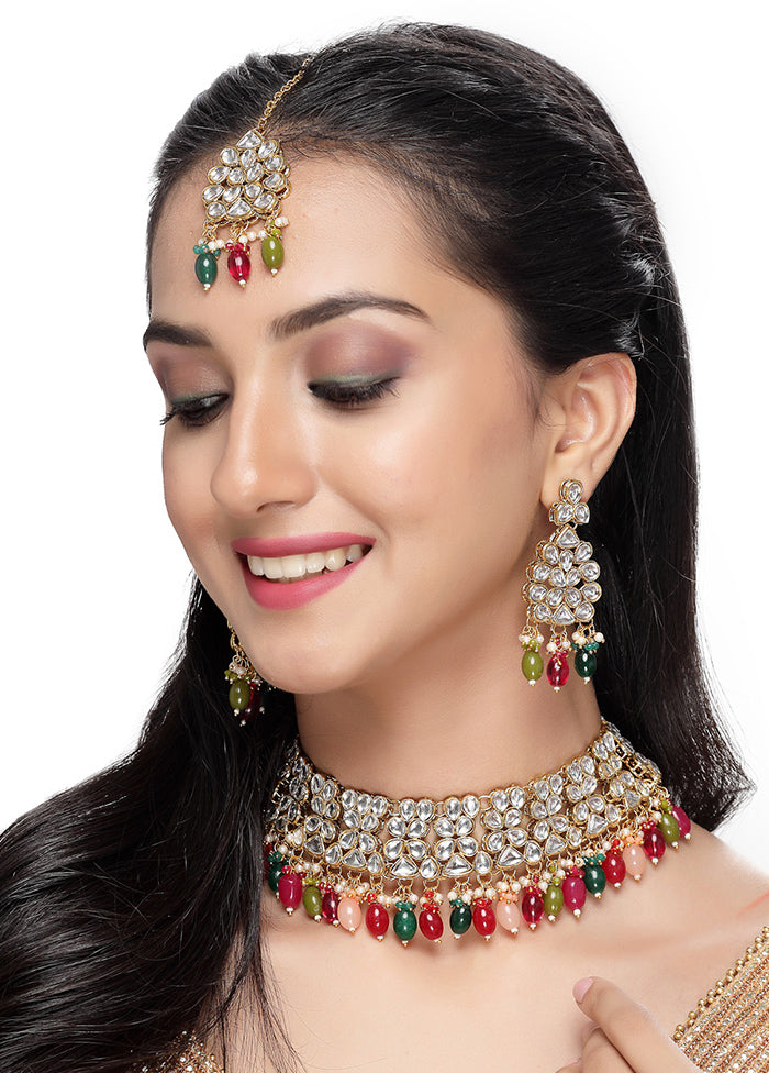 Multicolor Alloy Glossy Jewellery Set