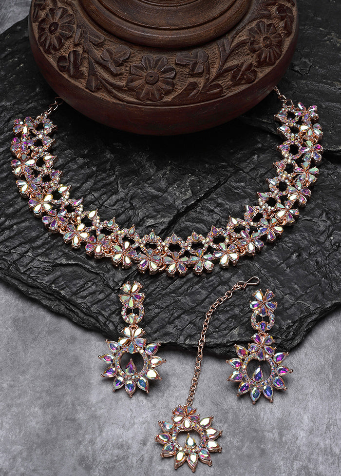 Multicolor Alloy Glossy Jewellery Set