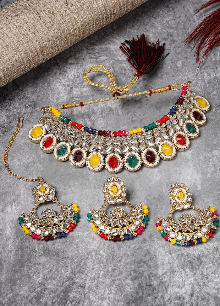 Multicolor Alloy Glossy Jewellery Set