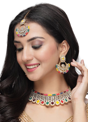 Multicolor Alloy Glossy Jewellery Set