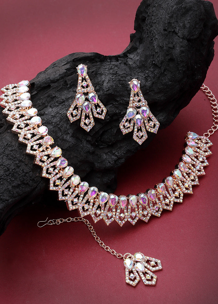 Multicolor Alloy Glossy Jewellery Set