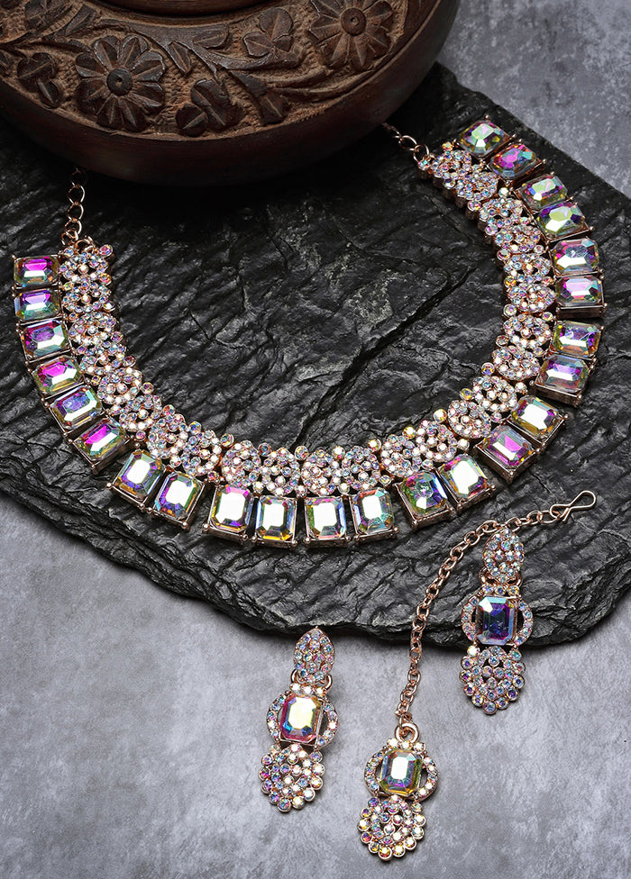 Multicolor Alloy Glossy Jewellery Set