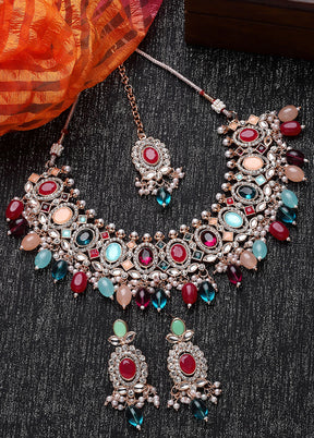 Multicolor Alloy Glossy Jewellery Set