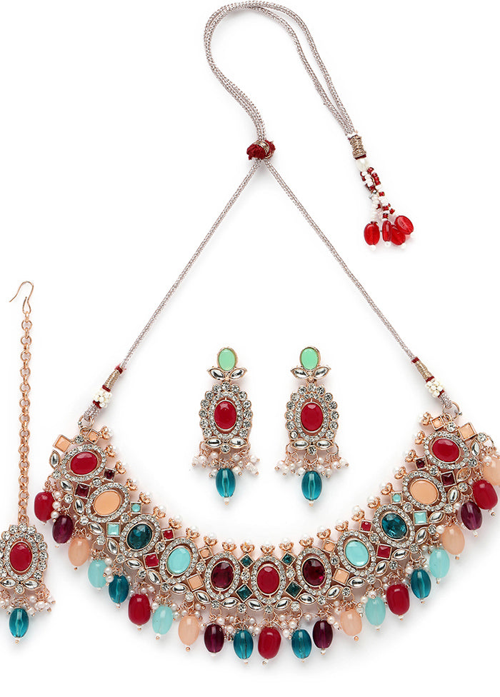 Multicolor Alloy Glossy Jewellery Set