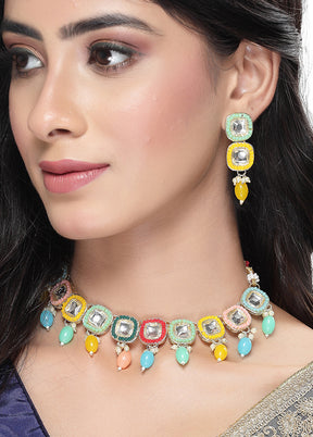 Multicolor Alloy Glossy Jewellery Set