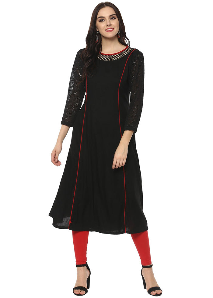 Multicolor Readymade Rayon Kurti