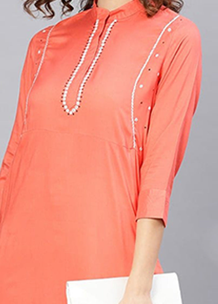 Coral Readymade Rayon Kurti